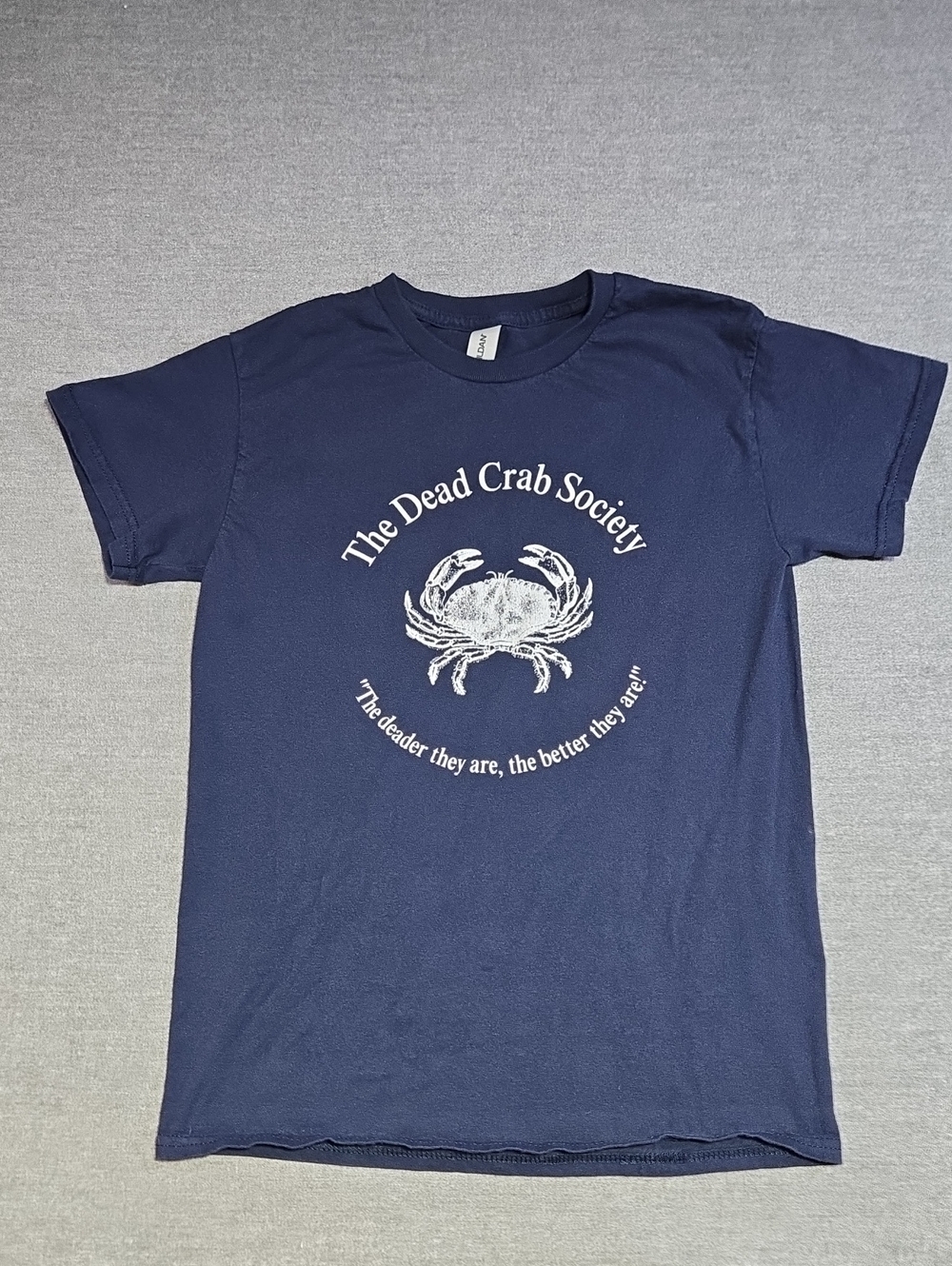 The Dead Crab Society Coastal Graphic Tee Small Nautical Crab Shirt